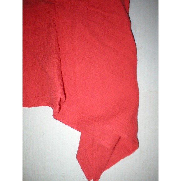 New Natori Sleeveless Maxi Night Gown Dress Embroidered Womens XS Red Orange - Picture 6 of 10